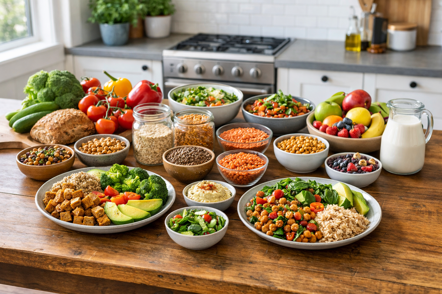 Vegan diet for beginners in Australia with fresh plant-based foods