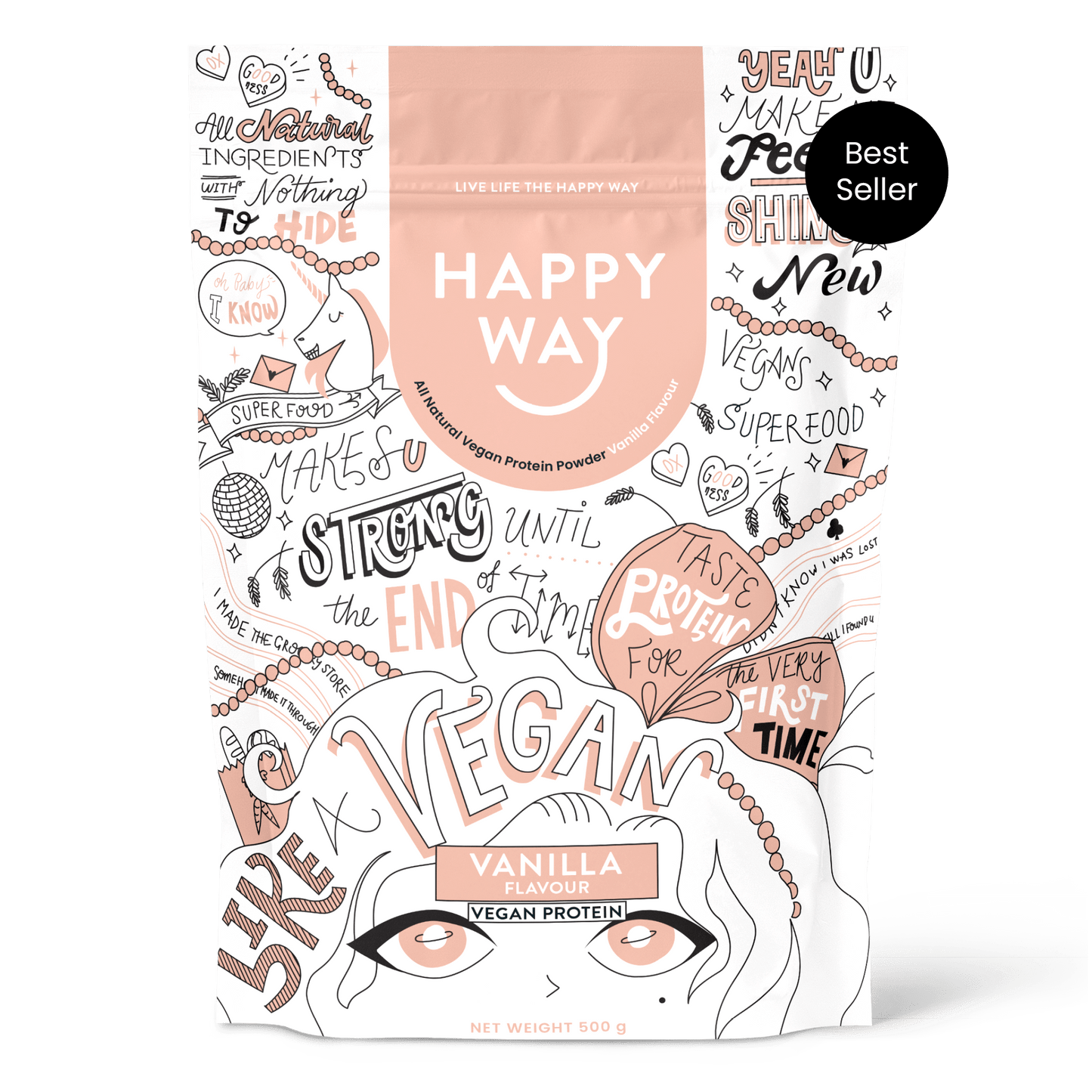 Happy Way vegan protein chocolate Australia