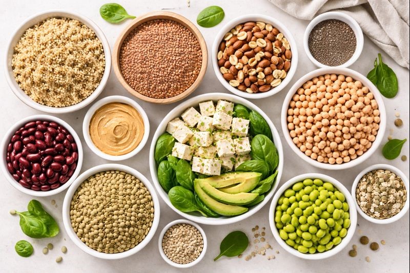 Best vegan protein sources foods list
