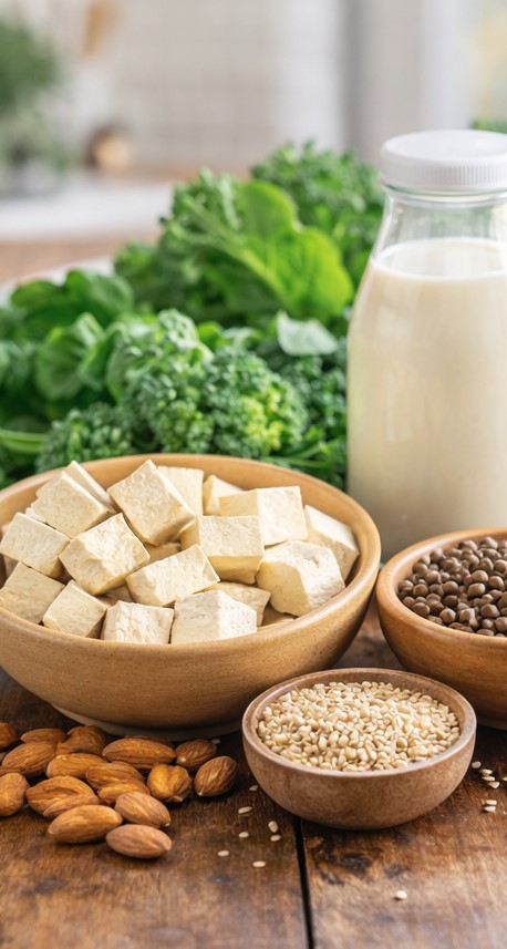 Vegan iron and calcium rich foods for a healthy plant-based diet in Australia